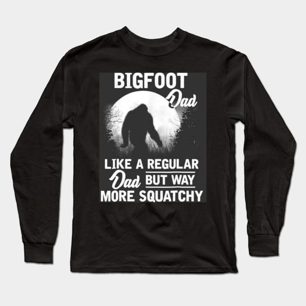 bigfoot dad Long Sleeve T-Shirt by hot_issue